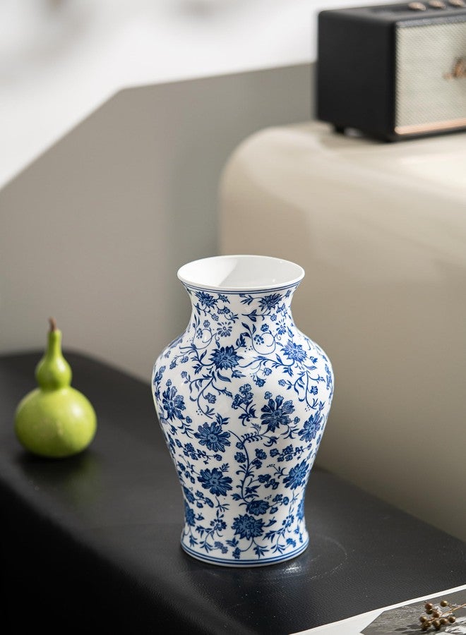KuJaRen Blue and White Vase,Chinoiserie Porcelain Vases,Floral Blue Vase Decor for Entryway, Coffee Table & Home Accent,Living Room,11" H - Image 4